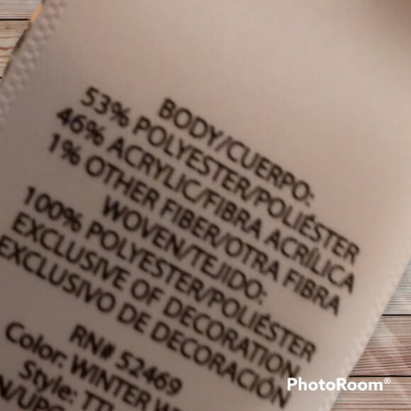 Time and Tru cream with gold sequins mixed media lace up back sweater size small - Picture 4 of 4